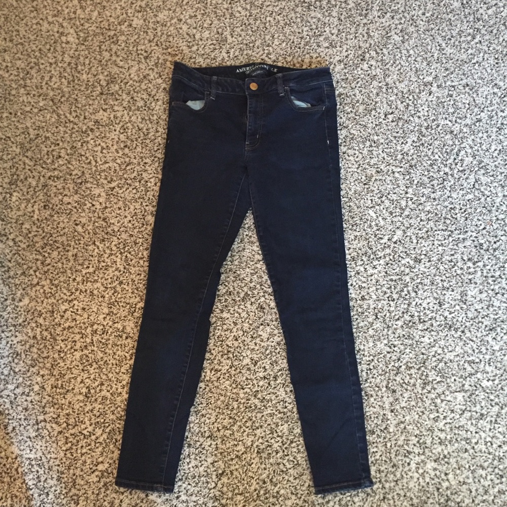 Dark denim skinny jean